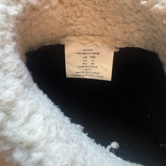 Lands End Expedition Boots Mens 10D Caramel Brown 487501 Suede Snow Mid Calf - Picture 6 of 6